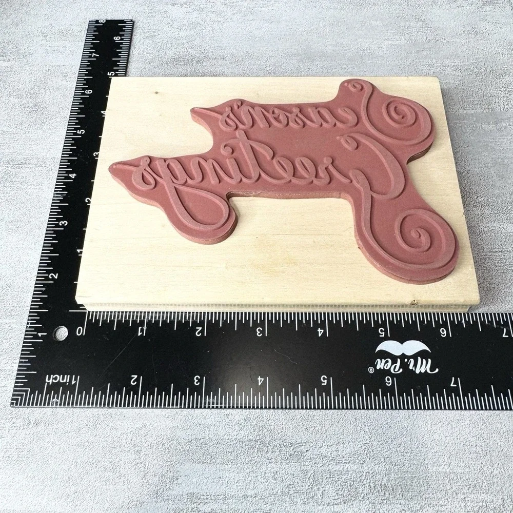Anita's Sugarloaf 2002  X-Large Wood Mounted Rubber Stamp Season's Greetings